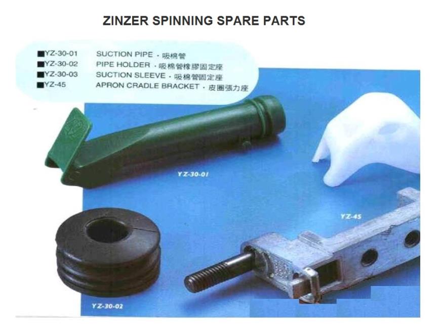 Zinzer spinning spare parts 